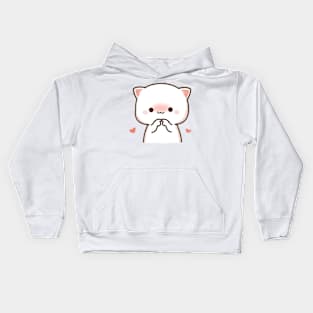 vintage-cute cat Kids Hoodie